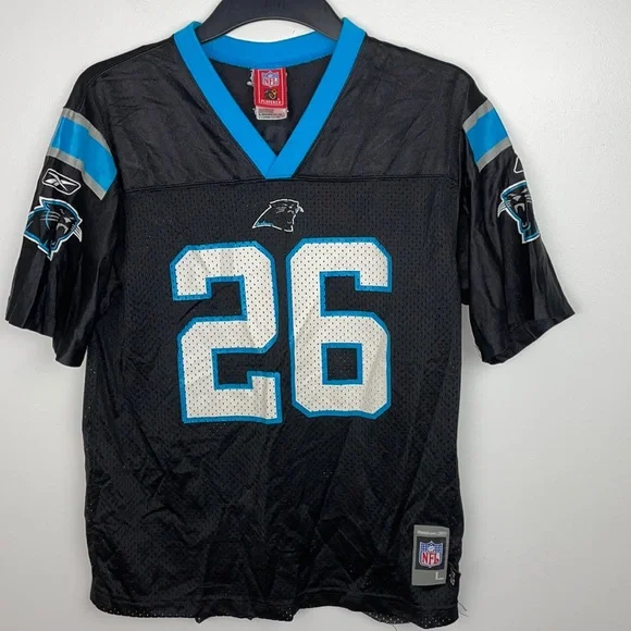 NFL Shirts Tops Deshaun Foster 26 Carolina Panthers Jersey